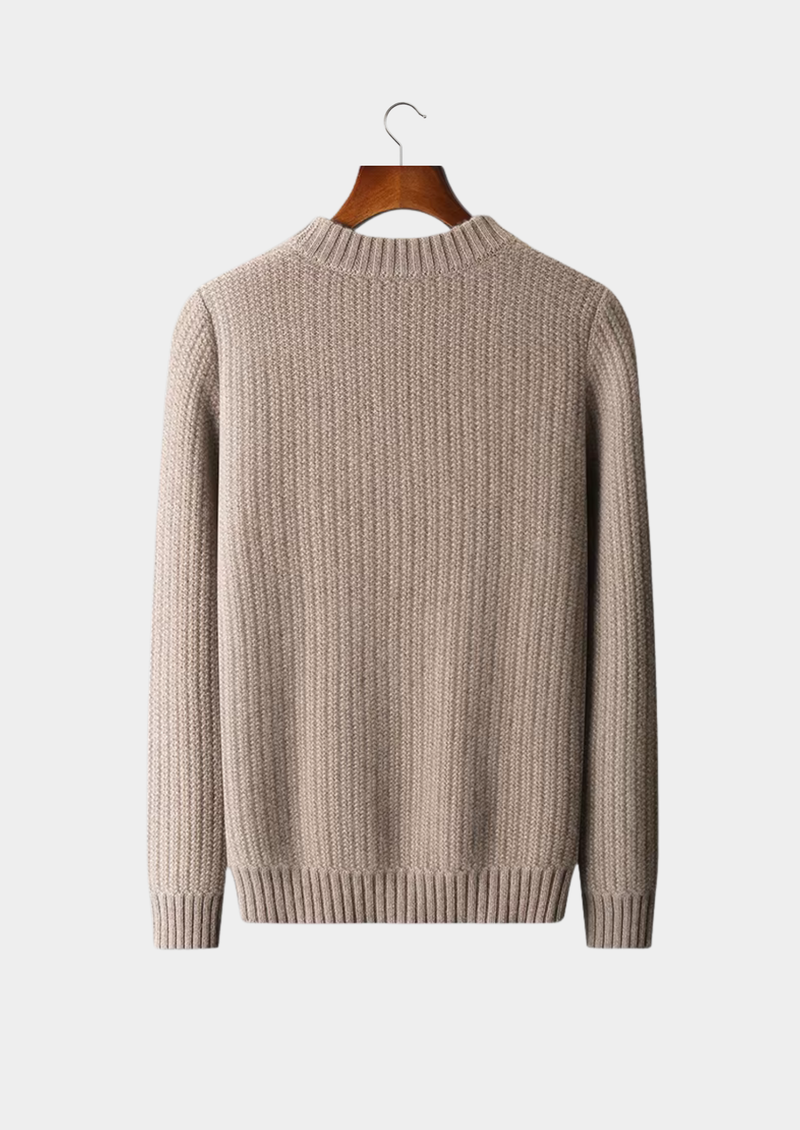 100% CASHMERE HEAVYWEIGHT CREWNECK