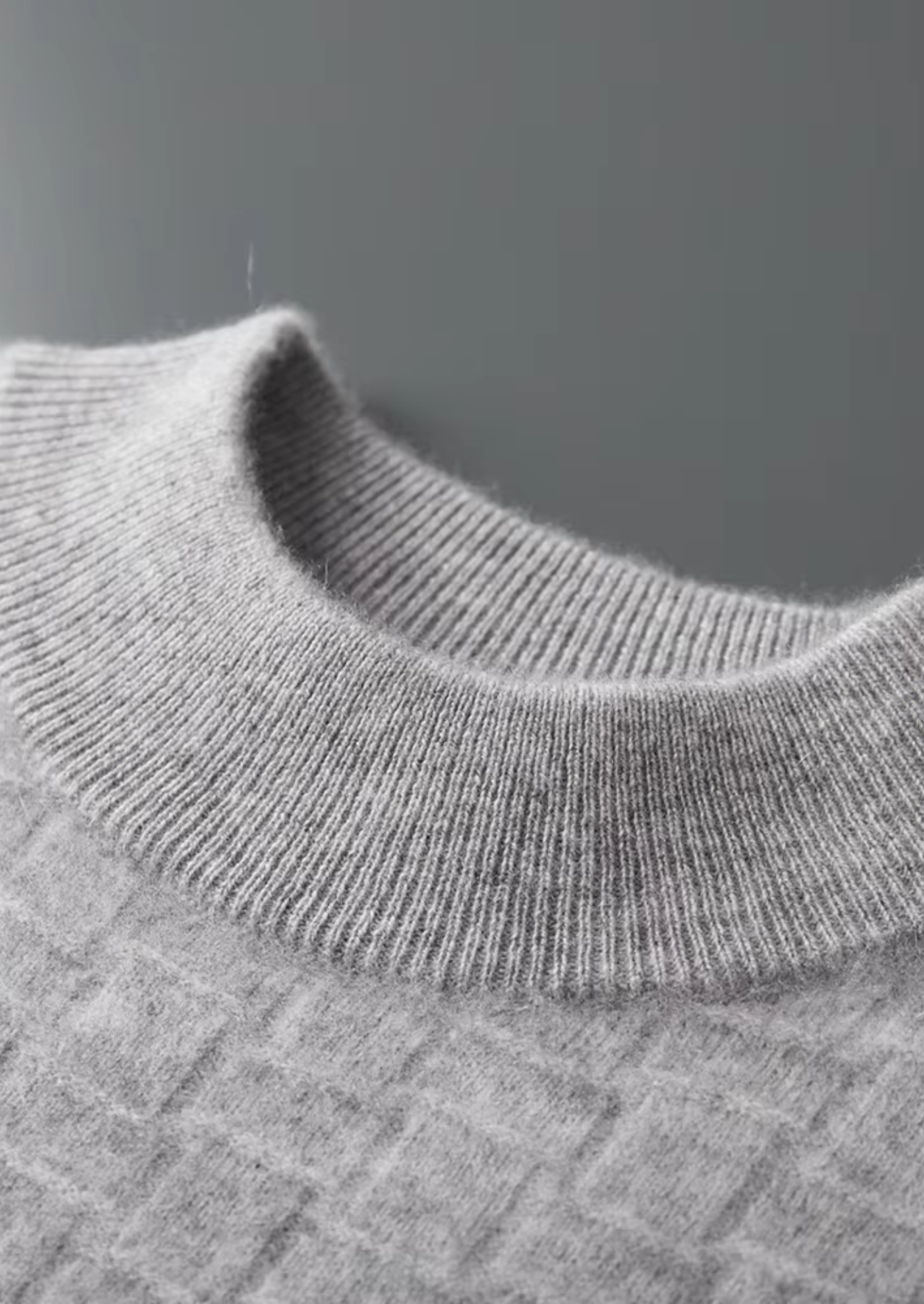 NOBA WOOL TEXTURED MOCKNECK