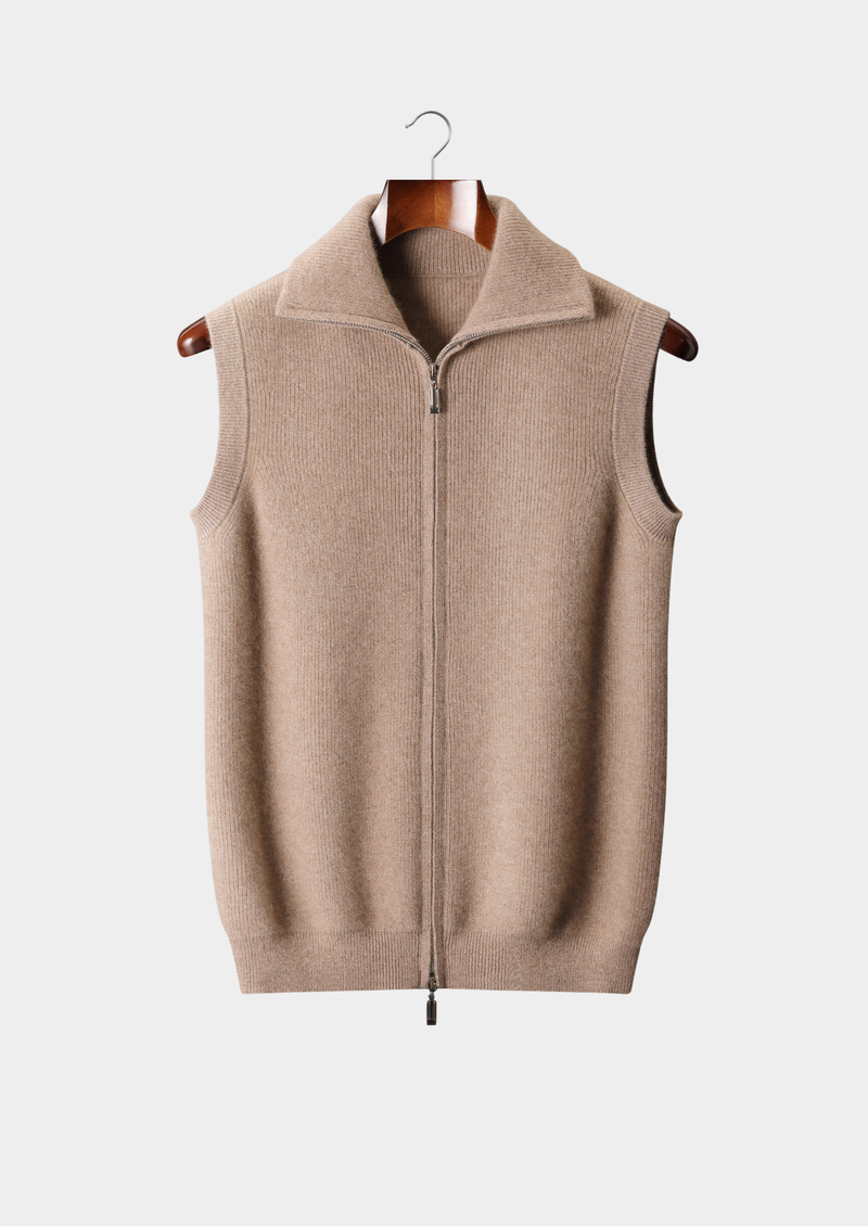100% CASHMERE BODY WARMER VEST