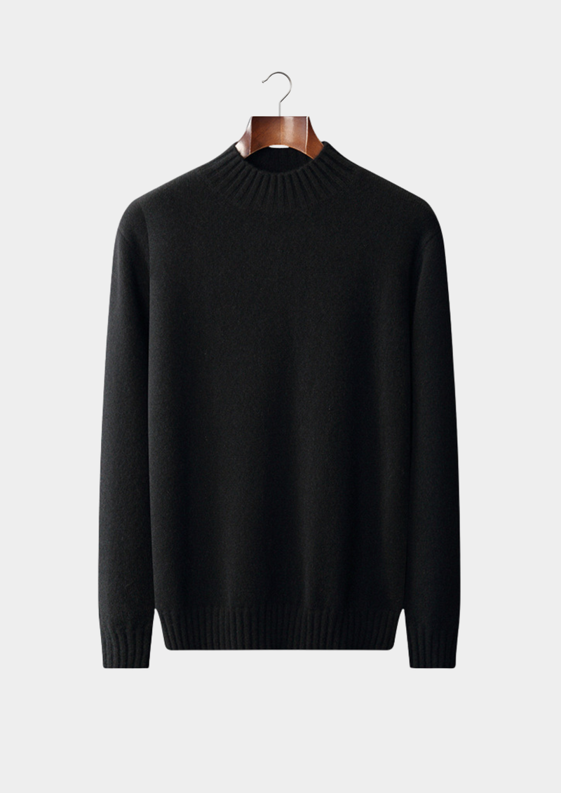 100% CASHMERE MOCKNECK SWEATER