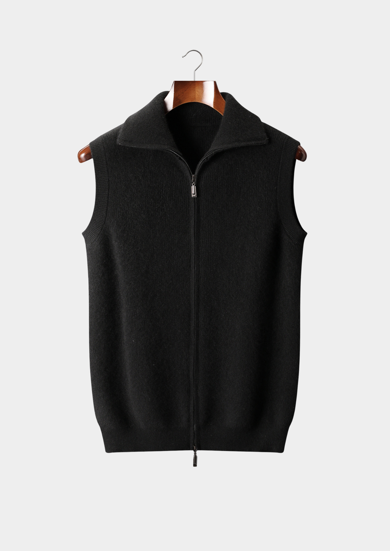 100% CASHMERE BODY WARMER VEST