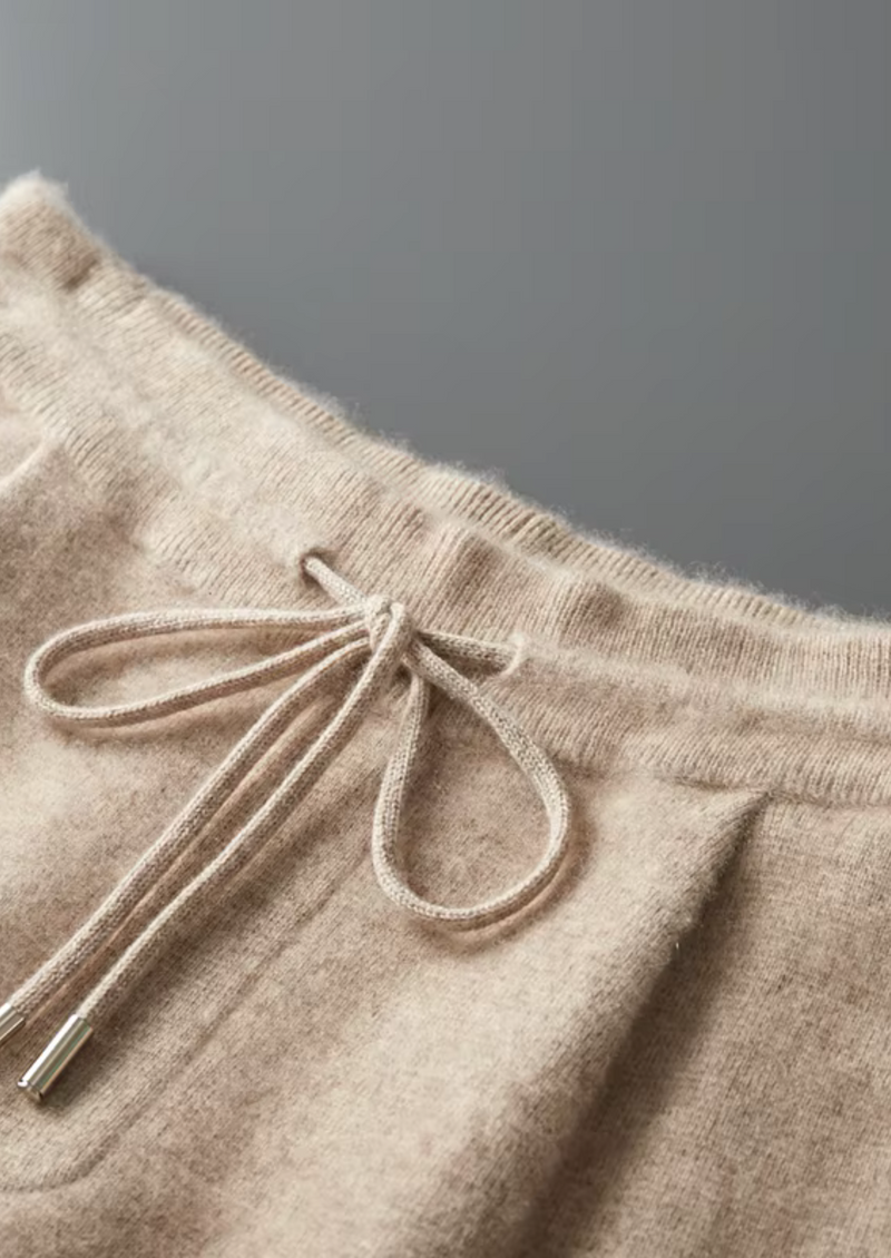 100% CASHMERE HOODED LEISURE SET