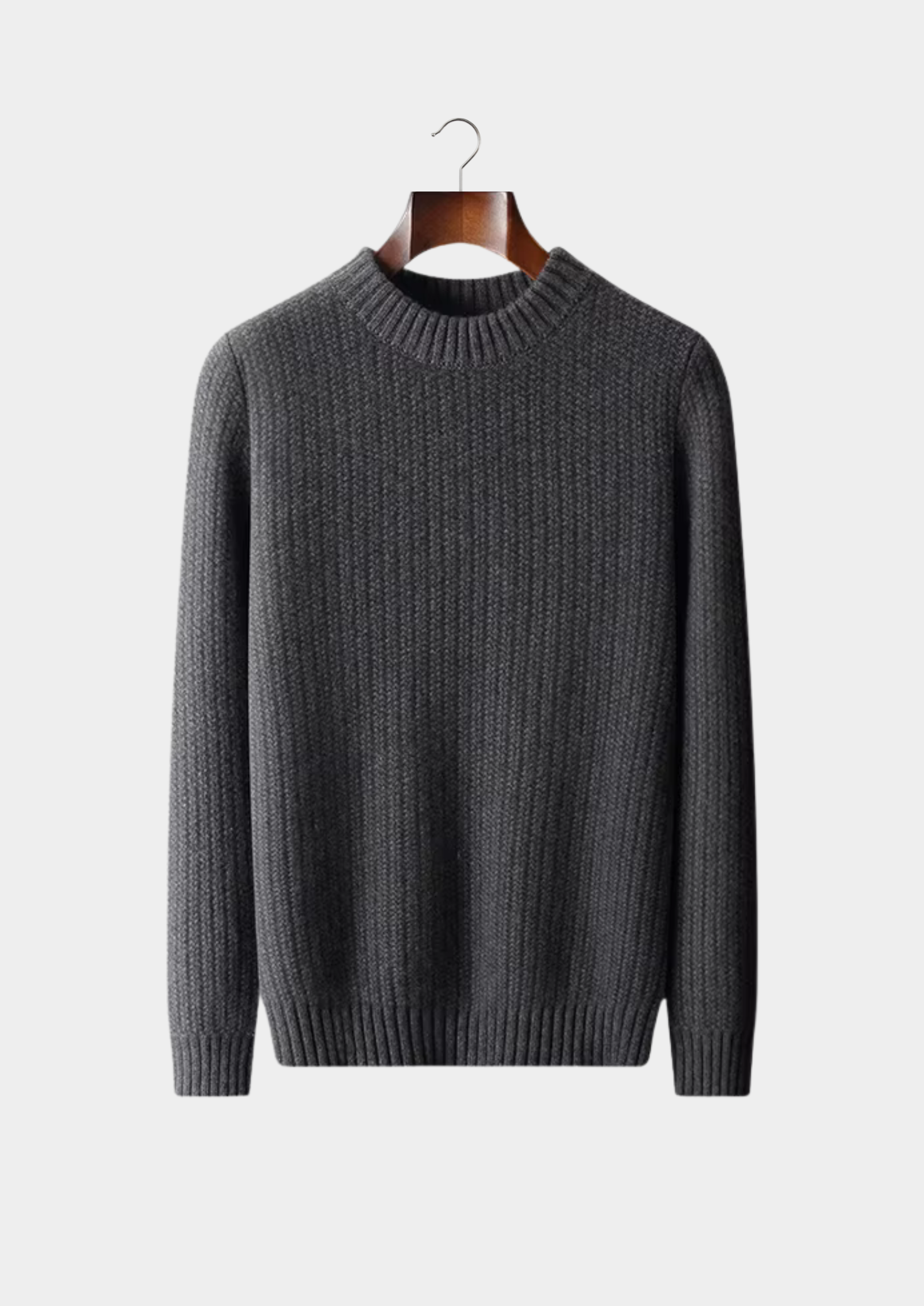 100% CASHMERE HEAVYWEIGHT CREWNECK