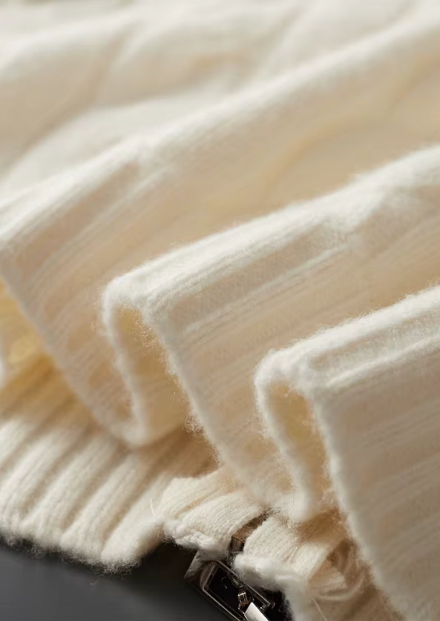 NOBA WOOL DUAL-ZIP CABLE CARDIGAN