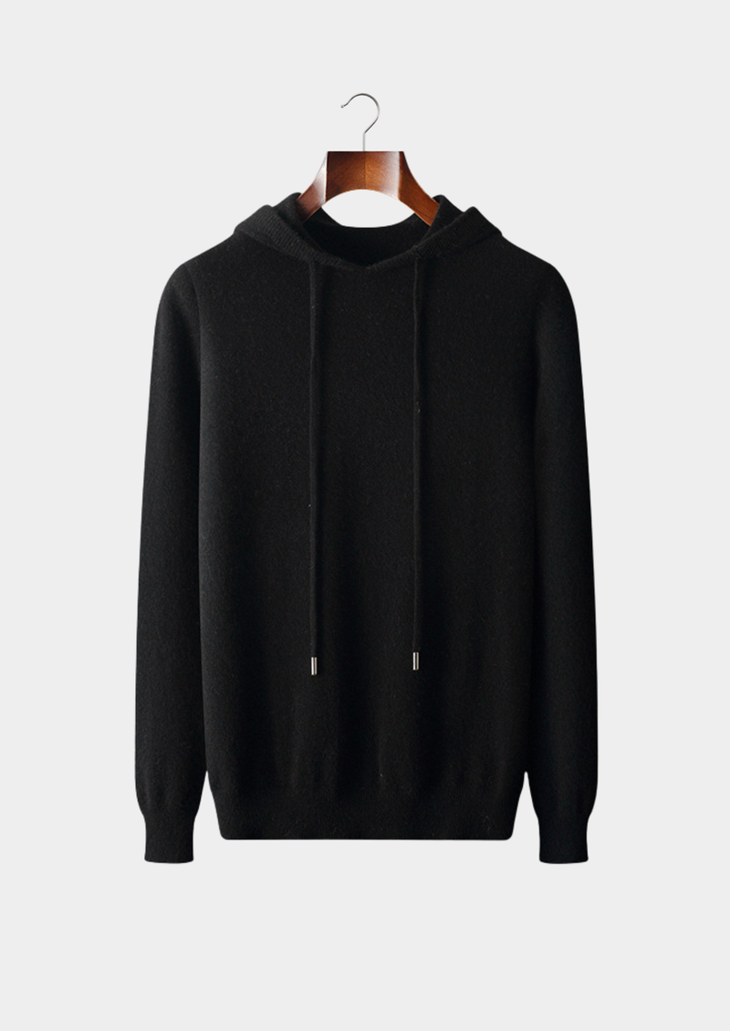 100% CASHMERE HOODED SWEATER