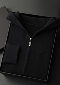 100% CASHMERE ZIPPER HOODIE