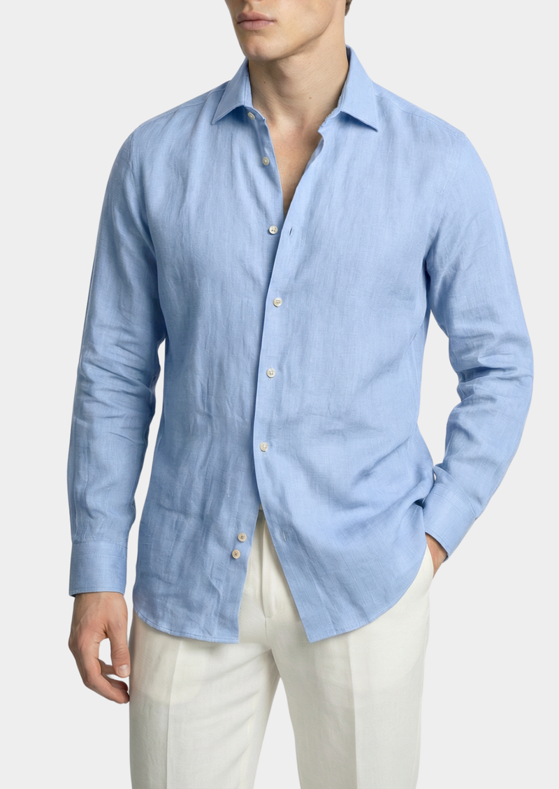 N°12 · Powder Blue & Espresso