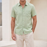 NOBA Linen Set Short Mint Green lifestyle