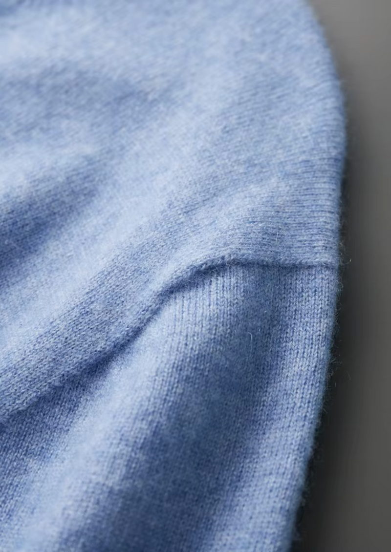 100% CASHMERE CLASSIC CREWNECK T-SHIRT