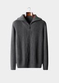 NOBA WOOL QUARTER ZIP SWEATER