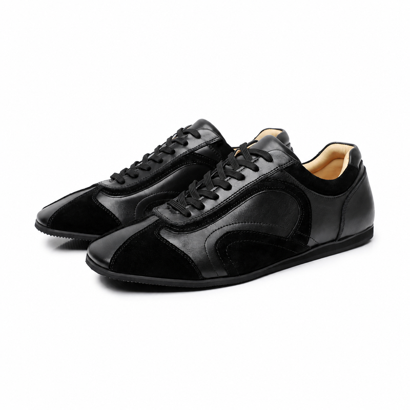 Retro Hybrid Suede Leather Runner