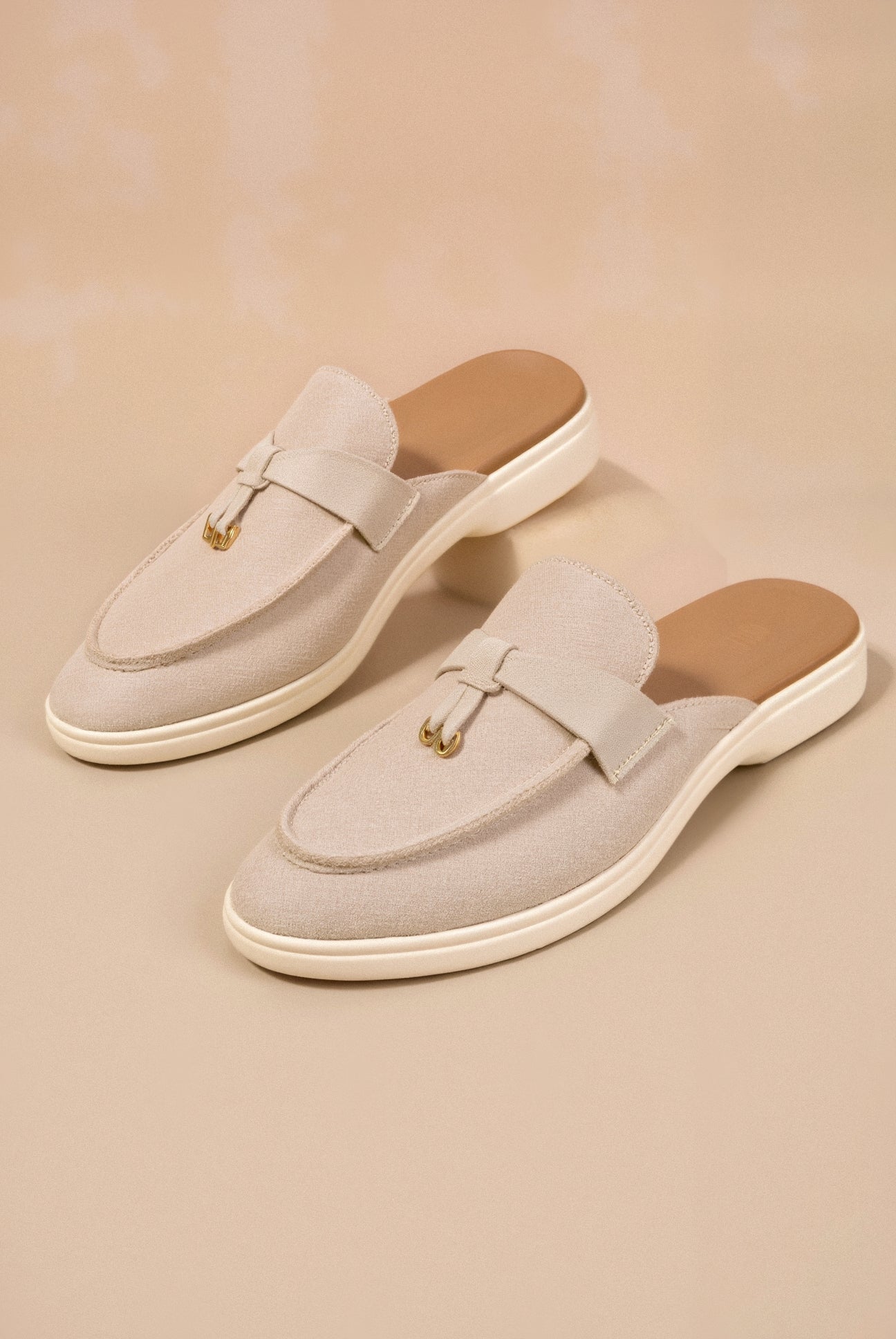 Solid Toe Slip Flat Shoe Sandals