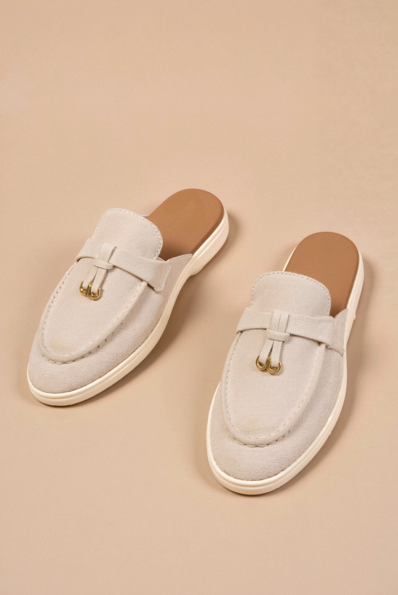 Solid Toe Slip Flat Shoe Sandals