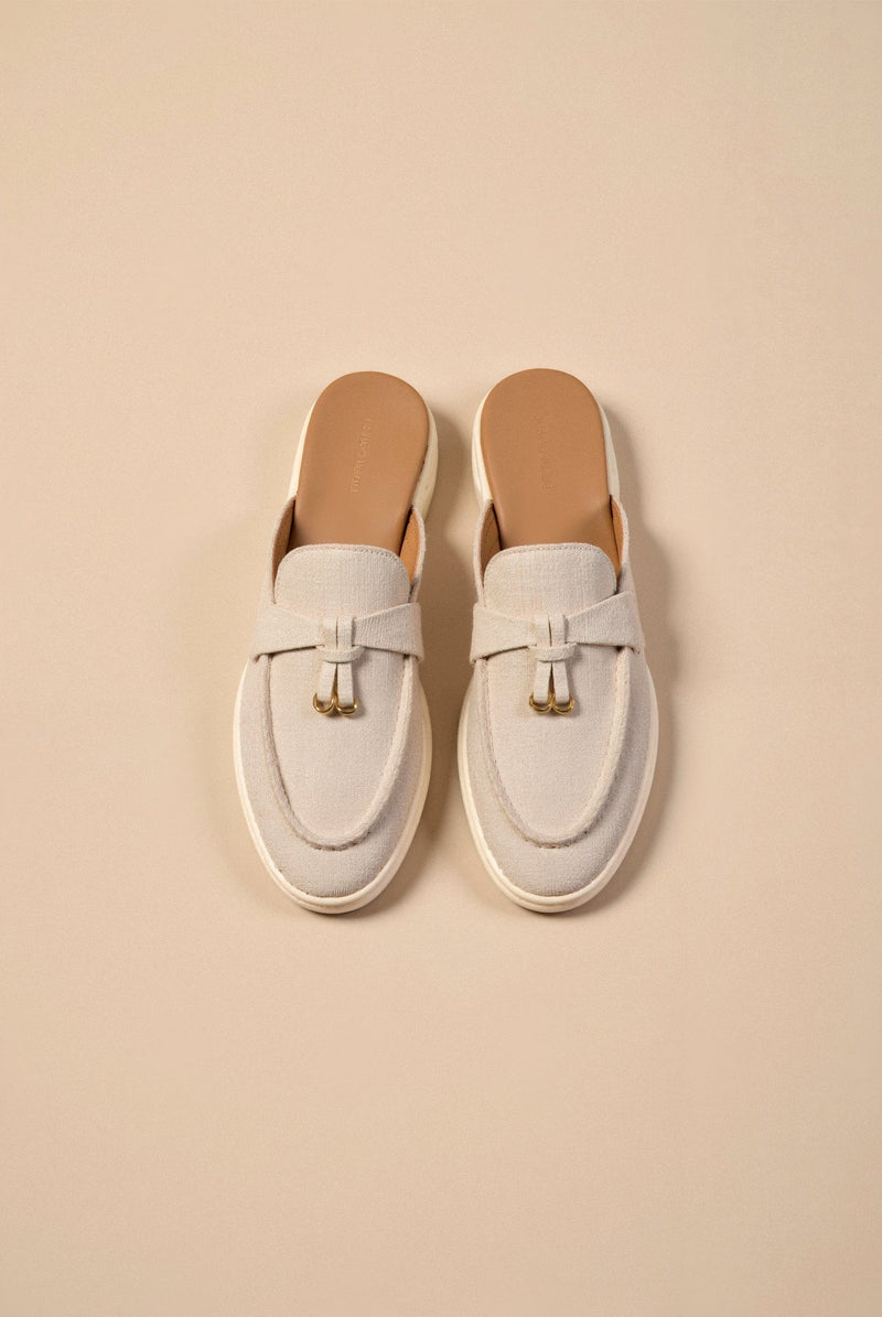 Solid Toe Slip Flat Shoe Sandals
