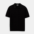 NOBA Premium V-Neck Cable Knit Polo