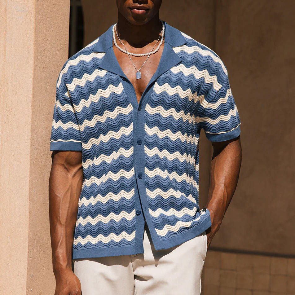 Mykonos - Knitted Button Shirt