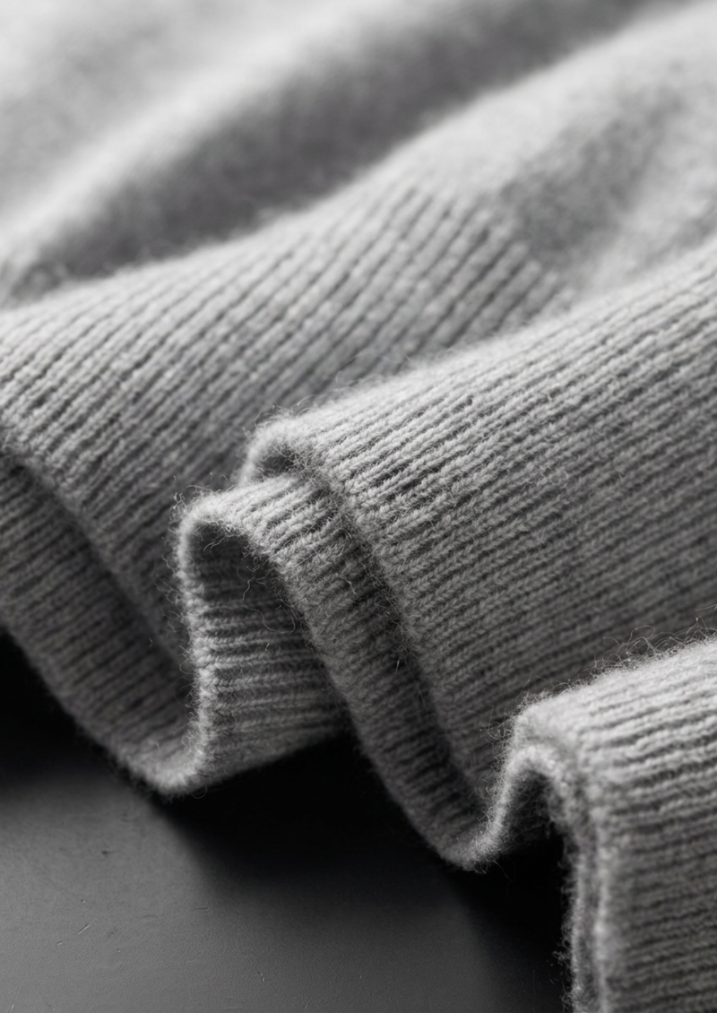 100% CASHMERE CLASSIC CREWNECK T-SHIRT