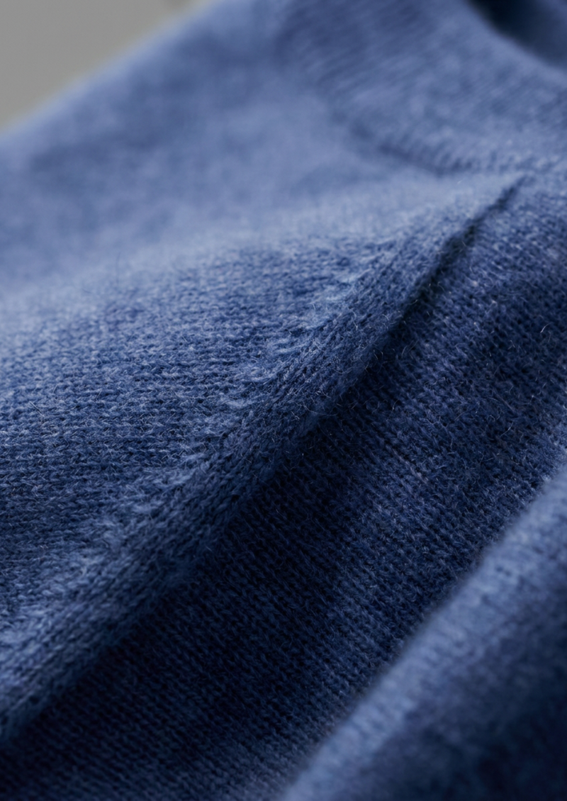 100% CASHMERE CLASSIC CREWNECK T-SHIRT