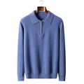 NOBA WOOL HALF ZIP POLO