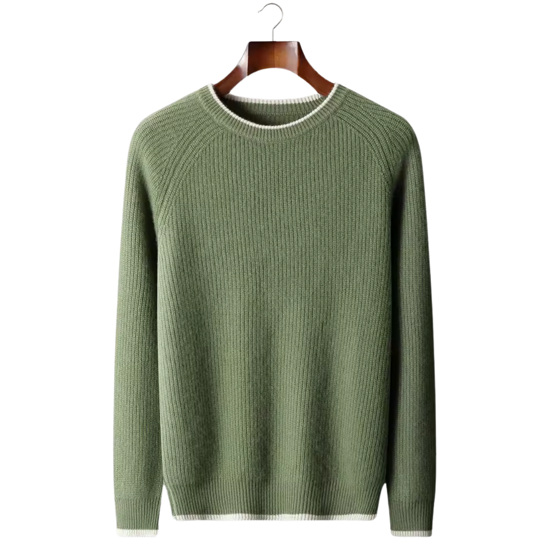 NOBA WOOL TWO TONE CREWNECK