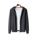 100% CASHMERE ZIPPER HOODIE