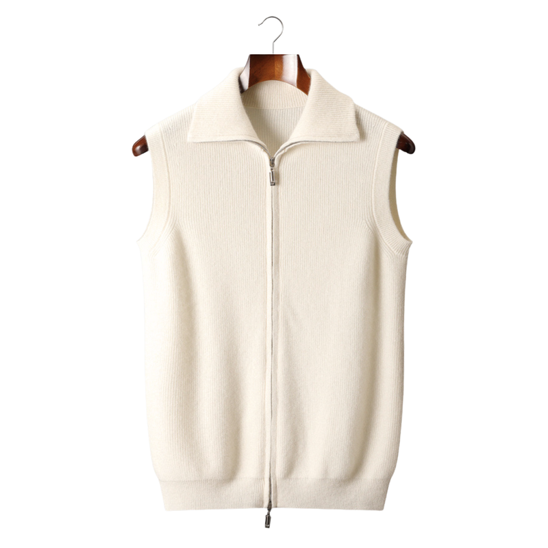 100% CASHMERE BODY WARMER VEST