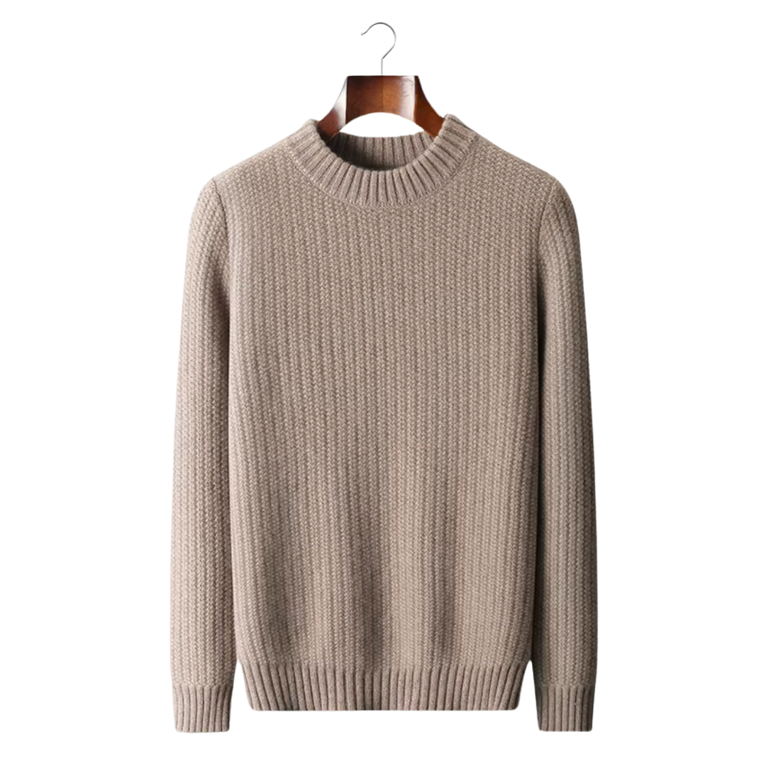 100% CASHMERE HEAVYWEIGHT CREWNECK