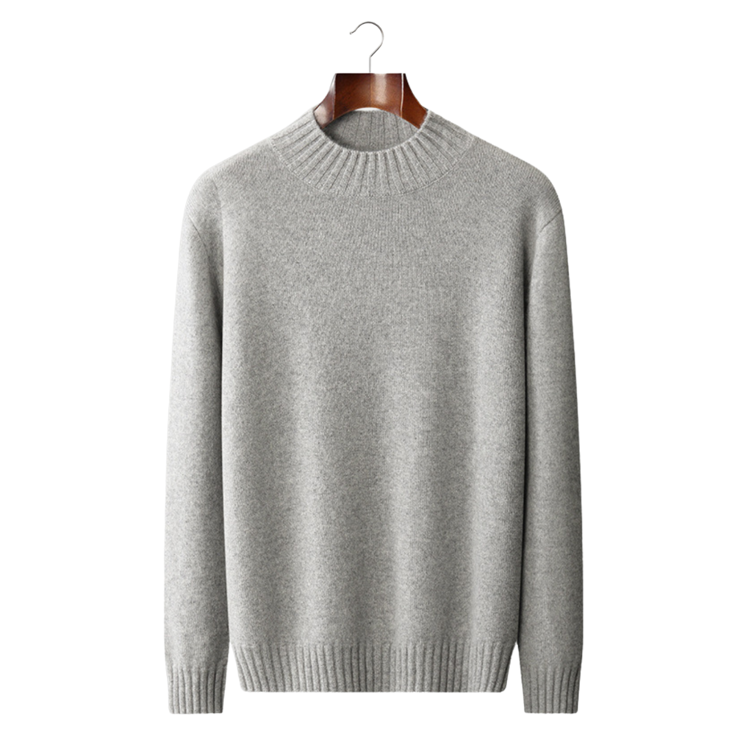 100% CASHMERE MOCKNECK SWEATER