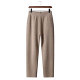 100% CASHMERE STRAIGHT TROUSERS