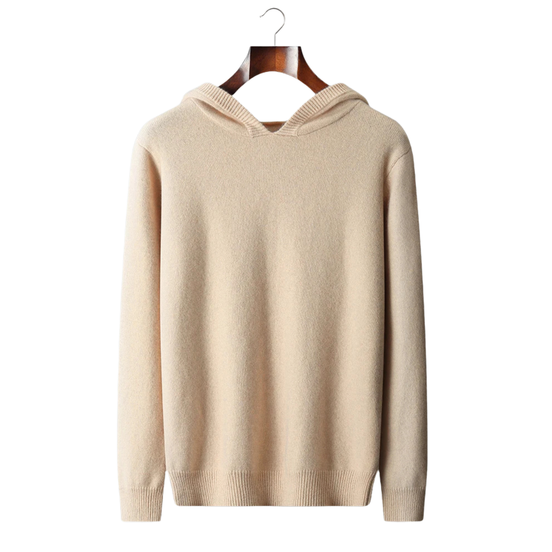 100% CASHMERE LEISURE HOODIE