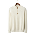 100% CASHMERE BUTTON SWEATER