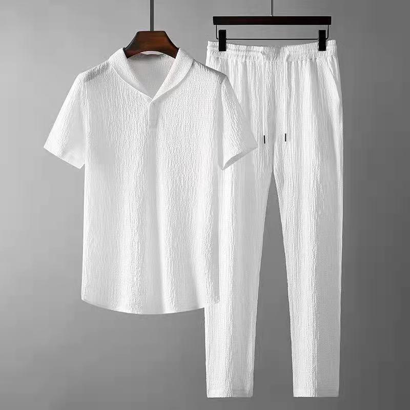 Cotton Polo & Pantalon Set