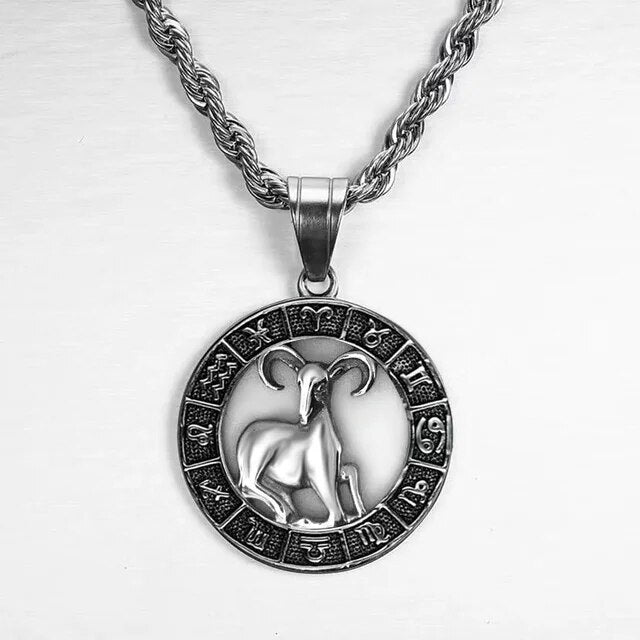 NOBA- Zodiac Sign Necklace - Silver