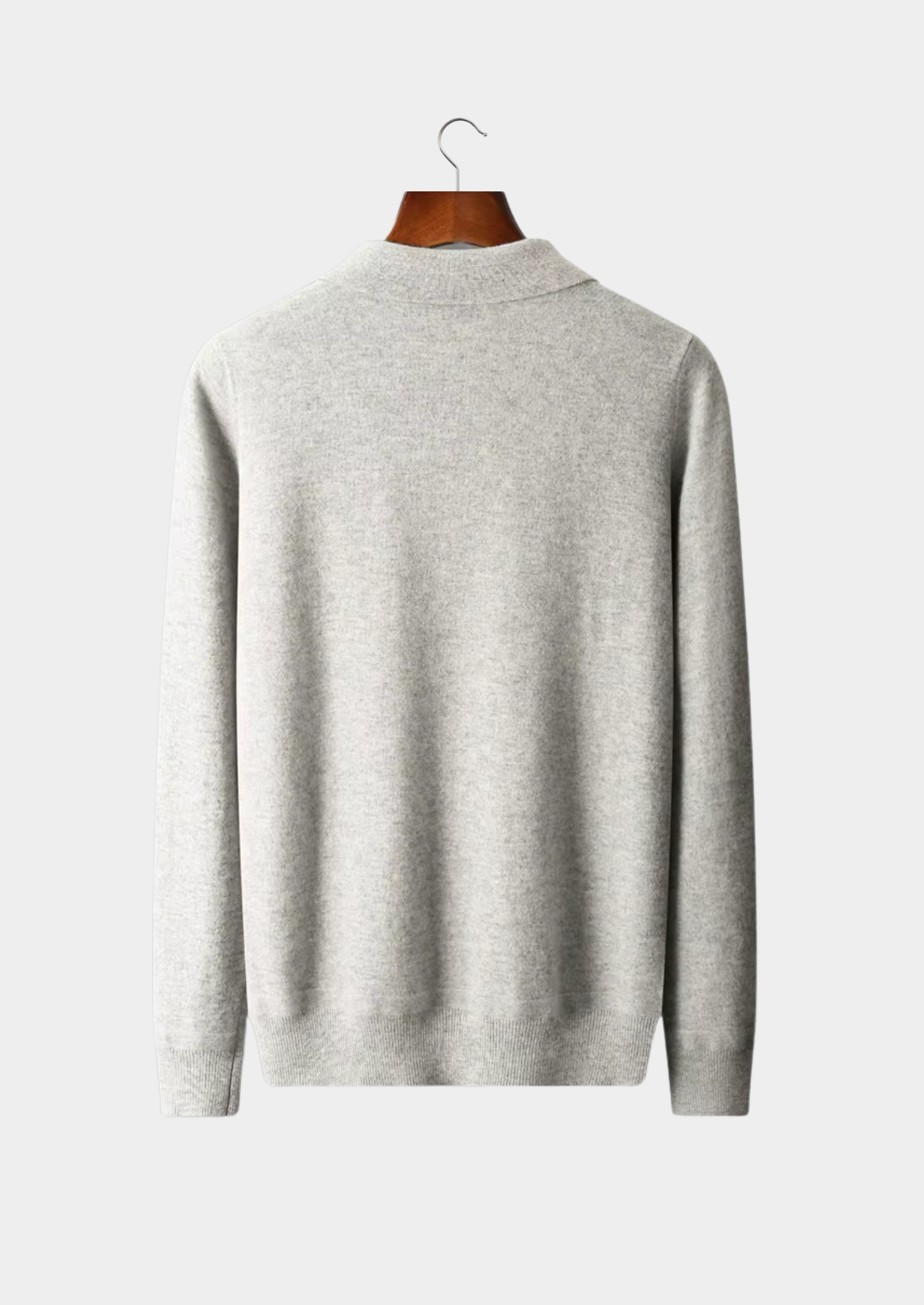 NOBA WOOL HALF ZIP POLO
