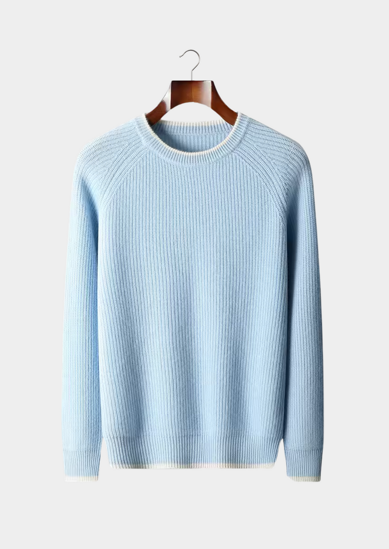 NOBA WOOL TWO TONE CREWNECK