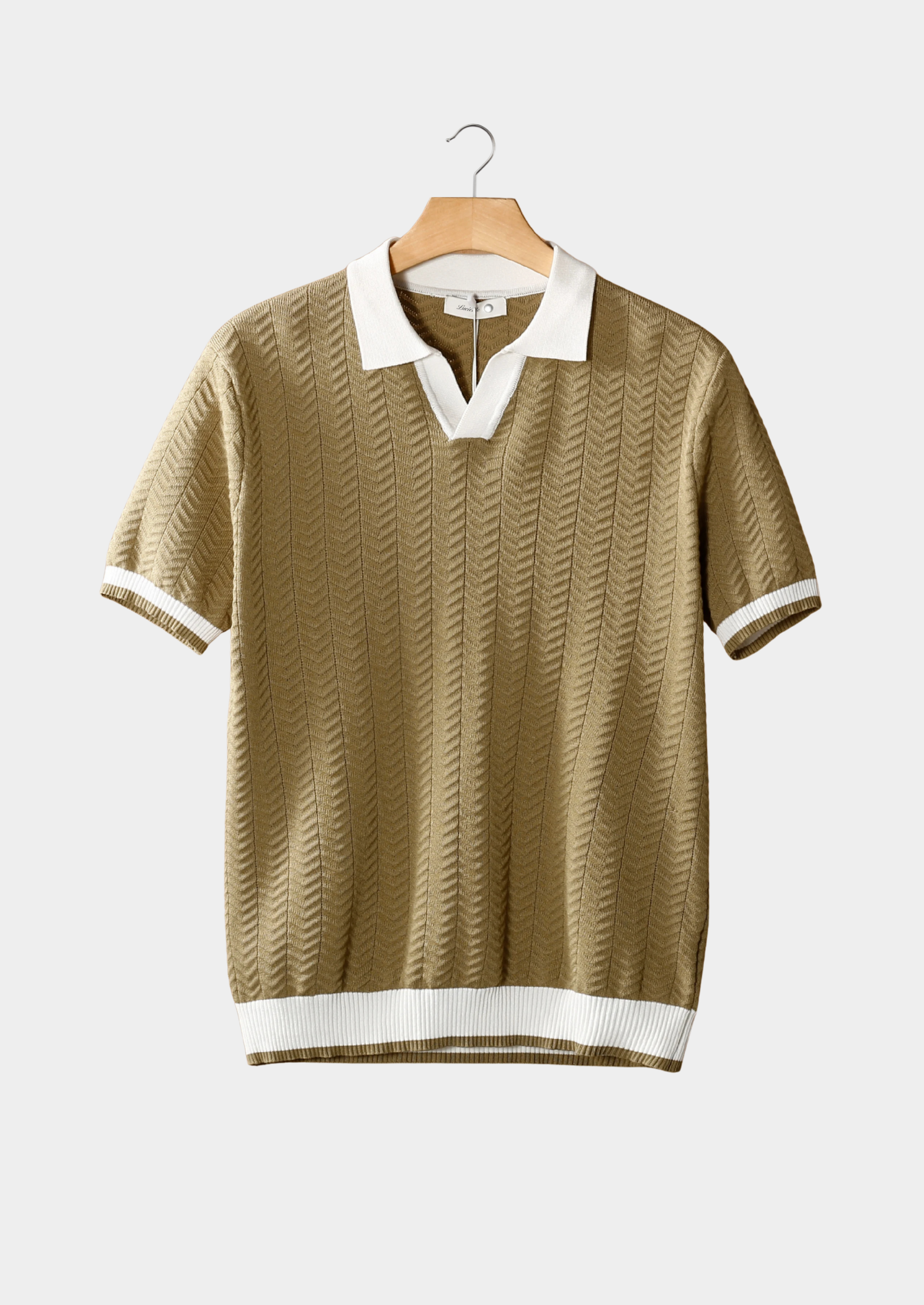 NOBA CONTRAST TEXTURED POLO NOBA CONTRAST TEXTURED POLO