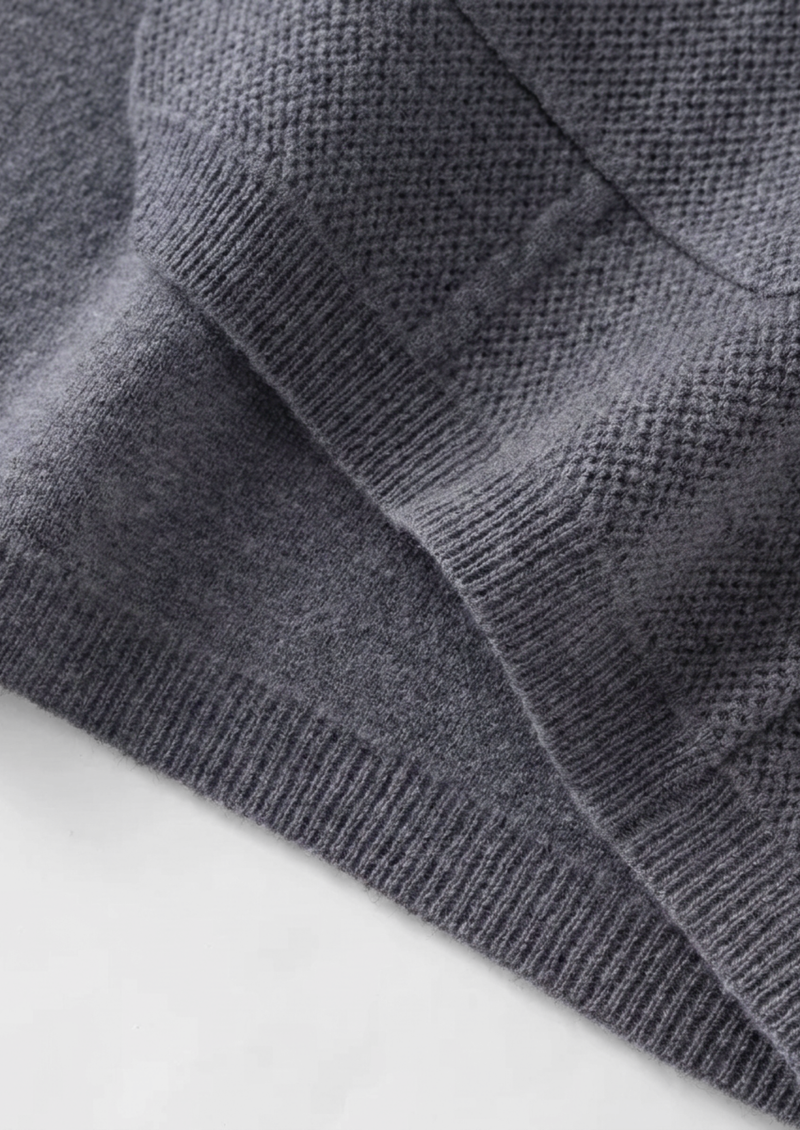100% CASHMERE BUTTON OVERSHIRT
