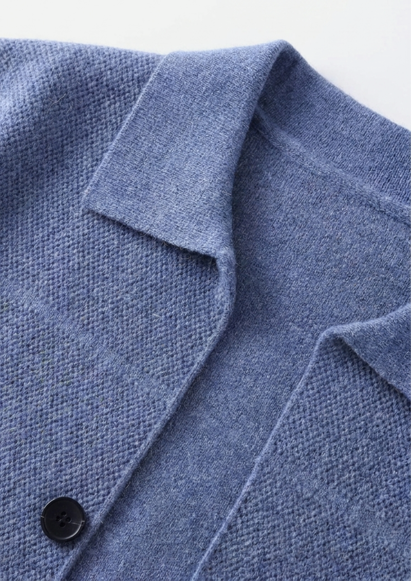 100% CASHMERE BUTTON OVERSHIRT