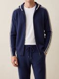 100% Cashmere Damien Tracksuit – Navy Blue lifestyle
