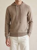 100% Cashmere Hooded Sweater – Camel lifestyle