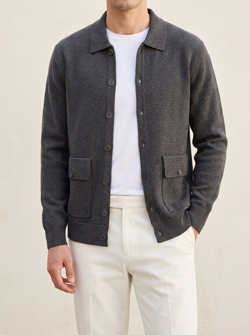 100% Cashmere Jacket – Black lifestyle