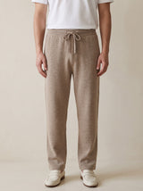 100% Cashmere Straight Trousers – Beige lifestyle
