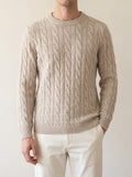 100% Cashmere Sweater – Camel lifestyle