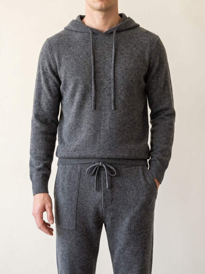 100% Cashmere Tracksuit V2 – Dark Gray lifestyle