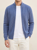 100% Cashmere Vest – Blue lifestyle