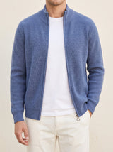 100% Cashmere Vest – Blue lifestyle