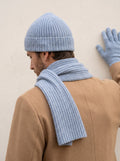 100% Cashmere Wintertime Essentials – Light Blue lifestyle