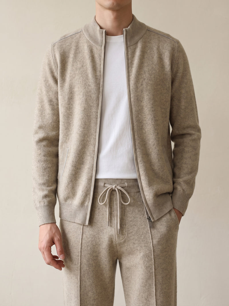 100% Cashmere Zip Leisure Set lifestyle