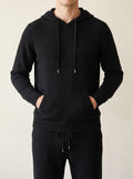 100% Merino Wool Savro Tracksuit – Black lifestyle