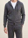 100% Merino Wool Tracksuit – Dark Gray lifestyle